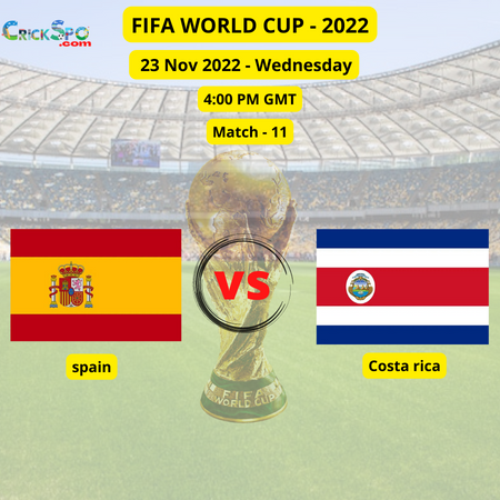 Spain Vs Costa Rica FIFA WORLD CUP 2022