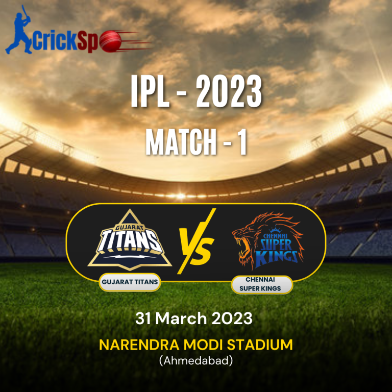 Gujarat Titans Vs Chennai Super Kings Live Score IPL 2023